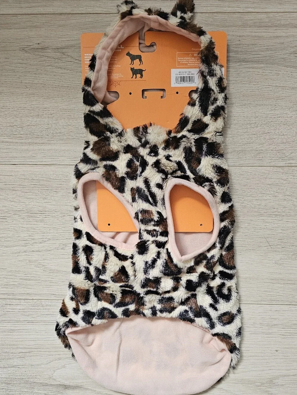 Hide n’ Eek! Boutique Leopard Pet Hoodie – NWT (Small)